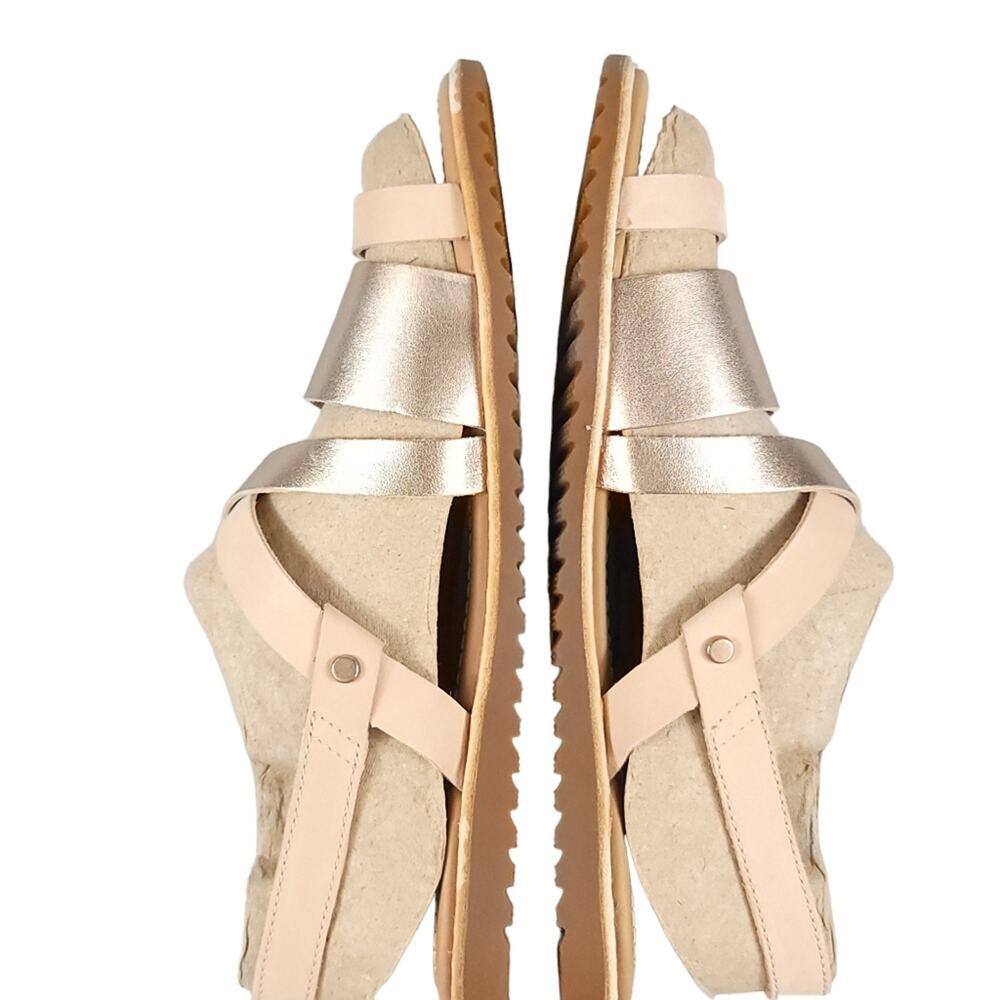 Sorel Ella Criss Cross Sandal In Natural Tan - Picture 7 of 12